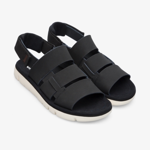 Camper Oruga Sandals Black - Mens Singapore FDSEMQ-031